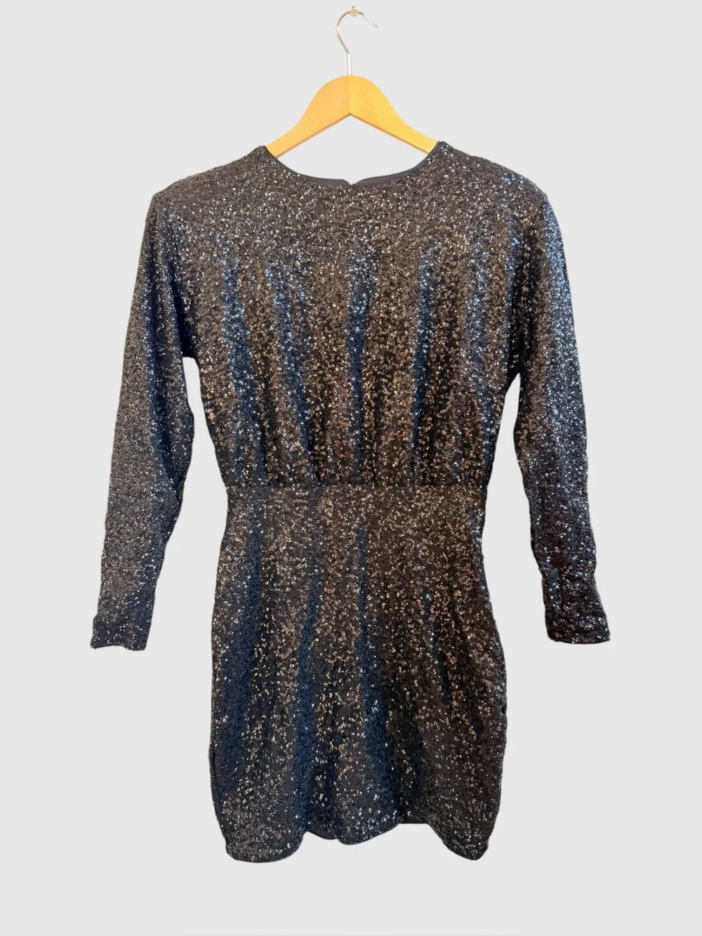 Express black sequin mini cocktail dress